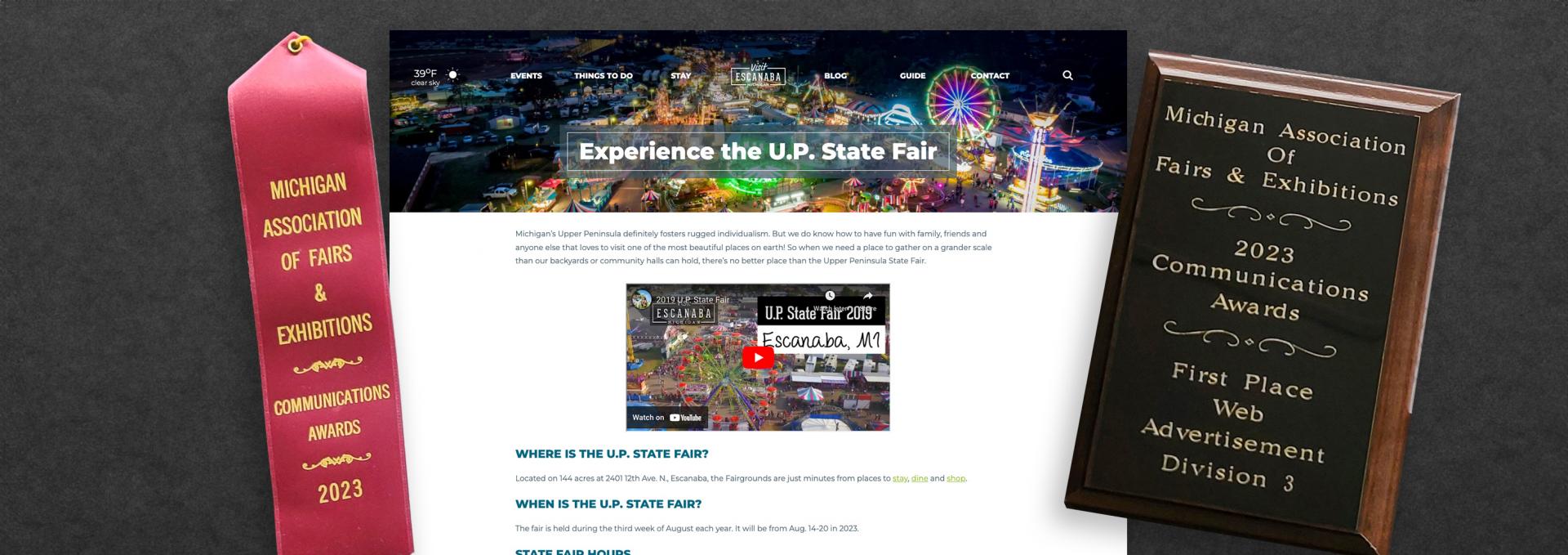 UP State Fair Award