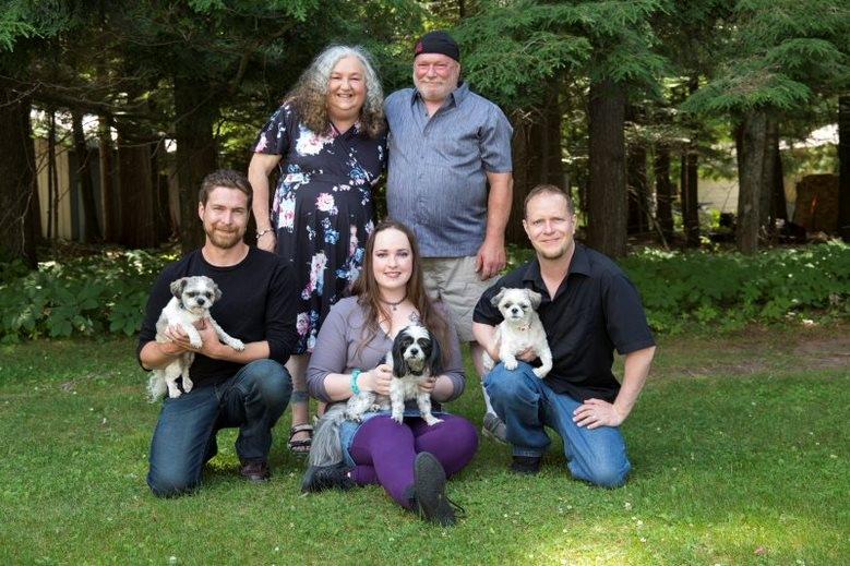 Tammy Thiel, board member, and family